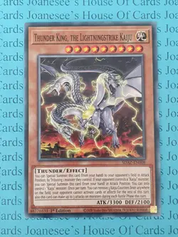Thunder King, the Lightningstrike Kaiju SDAZ-EN008 Yu-Gi-Oh Card 1st Edition New - Image 3