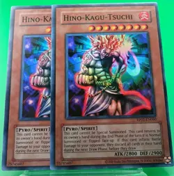 2x Hino-Kagu-Tsuchi RP02-EN060 Retro Pack 2 Reprint Yugioh - Image 1