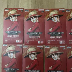One Piece OP-13 Carrying On His Will Sleeved Booster Pack LOT OF 10 English TCG - Image 2