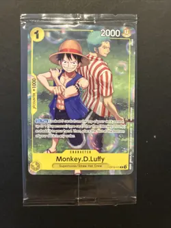 Monkey D Luffy OP10-111 Promo SEALED One Piece Card Game TCG English - Image 1
