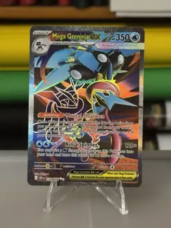 Mega Greninja EX Ultra Rare Holo 100/086 English chaos rising - Image 1
