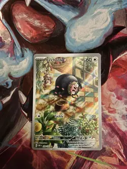 Pokemon TCG Lechonk 209/197 Obsidian Flame Illustration Rare - Image 1