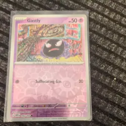 Pokemon TCG Gastly Scarlet Violet-151 092/165 Reverse Holo Common - Near Mint - Image 1
