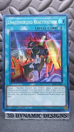 | Yugioh Unauthorized Reactivation SR10-EN041 1st Edition Super Rare NM 🔥 | - Image 1