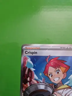 Pokemon TCG Crispin 164/142 Stellar Crown Rare Full Art Illustration Card - Image 2