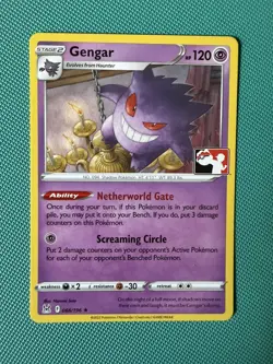 Pokemon TCG - Gengar 066/196 Play Stamped Prize Pack Series 3 Non Holo Rare - Image 1