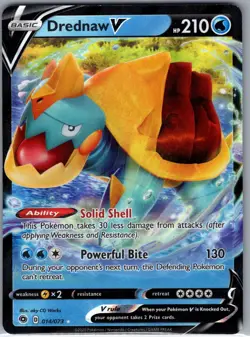 Drednaw V 14/73 Champion's Path - Pokemon Card - NM - Image 1