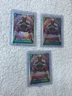 Donquixote Doflamingo OP04 - 031 - Kingdoms of Intrigue One Piece Card Game x3 - Image 1
