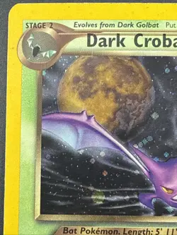 Pokemon Dark Crobat TCG Neo Destiny Holo Rare Card 2/105 - Image 2
