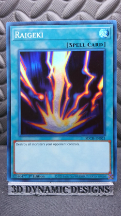 | Yugioh Raigeki SDCH-EN021 1st Edition Super Rare Spirit Charmers NM 🔥 | - Image 1