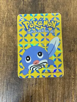Poliwag #060 2000 Pokemon Vending Prism Holo Sticker Card - Image 1