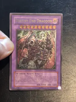 Yu-Gi-Oh ULTIMATE RARE CARD DESTINY END DRAGOON LODT-EN042 1996 COPYRIGHT NM/VLP - Image 4