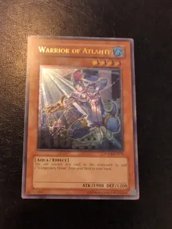 Yu-Gi-Oh! ULTIMATE RARE HOLO CARD WARRIOR OF ATLANTIS FOTB-EN016 VLP - Image 1