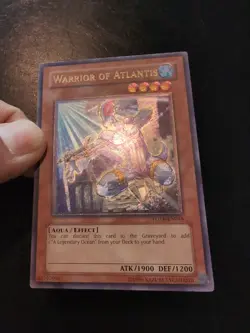 Yu-Gi-Oh! ULTIMATE RARE HOLO CARD WARRIOR OF ATLANTIS FOTB-EN016 VLP - Image 2
