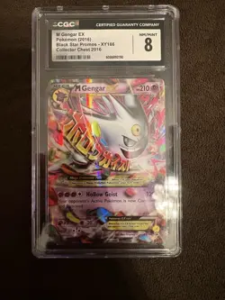CGC 8 M Gengar EX XY166 Collector Chest Holo XY Black Star Promo Pokemon Card - Image 1