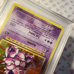 Nidoking - HOLO BLEED ERROR CARD - 45/108 - Holo - XY Evolutions - PSA 8 - Image 3