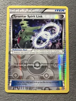 Tyranitar Spirit Link 81/98 Reverse Holo Pokemon Card XY Ancient Origins - Image 1