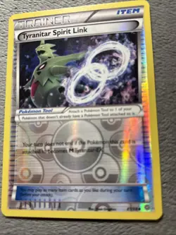Tyranitar Spirit Link 81/98 Reverse Holo Pokemon Card XY Ancient Origins - Image 2