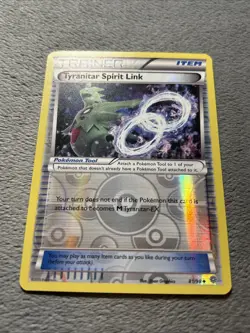 Tyranitar Spirit Link 81/98 Reverse Holo Pokemon Card XY Ancient Origins - Image 4