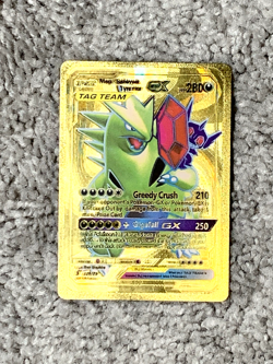 Mega Sableye&Tyranitar GX HP280 Greedy Crush Gold Foil Fan Art Card NM! - Image 1