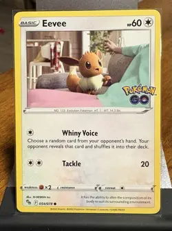 Pokemon Go Eevee Common Card 054/078 - Image 1