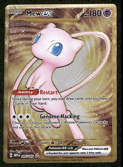 2023 Pokemon Mew ex Full Art 151 Gold Metal Card 205/165 - Image 1