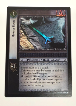 LOTR CCG TCG Morgul Blade 2R216 Foil Card: Set 1 Fellowship of the Rings LNC - Image 1