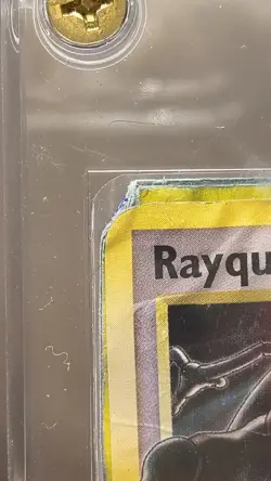 Rayquaza Gold Star EX Deoxys Card 107/107 Series - Heavily Played Damaged Cond - Image 4