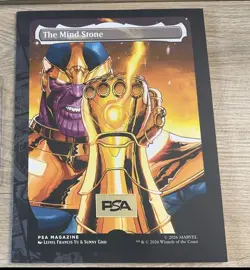 THANOS Magic the Gathering PSA Magazine Marvel The Mind Stone (NO Promo) - Image 1