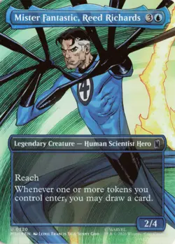 Mister Fantastic, Reed Richards (Borderless) FOIL 320 MSH Marvel Super Heroes NM - Image 1