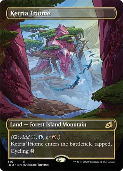 1x Borderless Extended Ketria Triome LP Ikoria Rare, English - Image 1