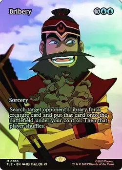 MTG FOIL Bribery Borderless - Avatar: The Last Airbender Eternal #010 - Image 1