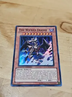 (YBL) Yugioh The Wicked Eraser CT07-EN011 Super Rare Limited Edition ¿ - Image 1