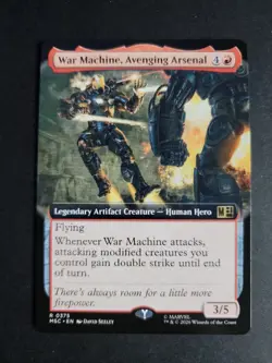 War Machine, Avenging Arsenal (Extended Art) Rare Marvel Super Heroes Commander - Image 1