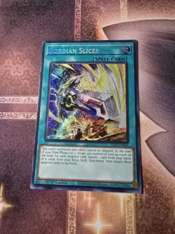 Gordian Slicer ALIN-EN066 Secret Rare Alliance Insight Yugioh 1st Edition LP - Image 1