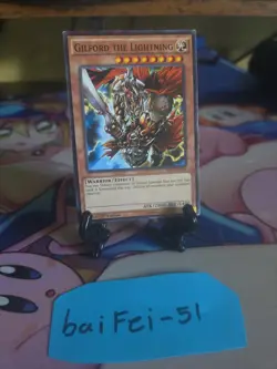 YUGIOH GILFORD THE LIGHTNING MIL1 1ST EDITION COMMON LIGHT PLAYED - Image 1