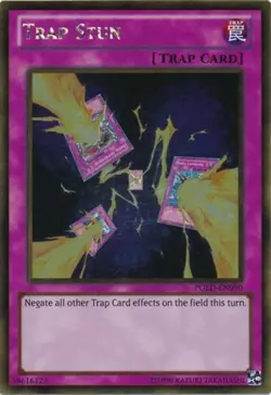 Near Mint Trap Stun - PGLD-EN090 - Gold Rare - Unlimited Edition - YuGiOh - Image 1