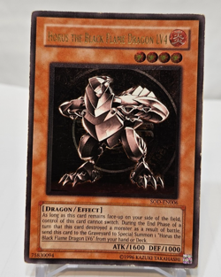 ULTIMATE Rare Horus the Black Flame Dragon LV4 SOD-EN006 Unlimited Yugioh 7681 - Image 1