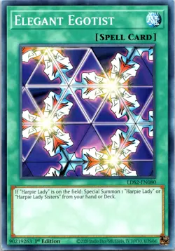 2020 YuGiOh Elegant Egotist Legendary Duelists: Season 2 LDS2-EN080 1st Edition - Image 1