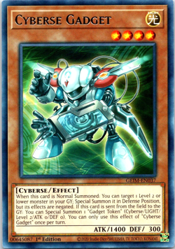 2020 YuGiOh Cyberse Gadget Genesis Impact GEIM-EN037 1st Edition Rare TCG - Image 1