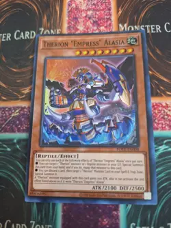 Yugioh Therion "Empress" Alasia POTE-EN008 Super Rare 1st Edition Near Mint - Image 1