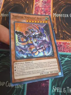 Yugioh Therion "Empress" Alasia POTE-EN008 Super Rare 1st Edition Near Mint - Image 2