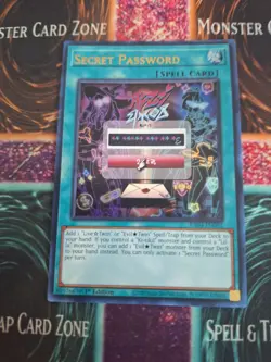 Yugioh Secret Password RA04-EN095 Ultra Rare 1st Edition Near Mint - Image 1