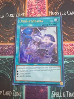 Yugioh Onomatopaira RA04-EN089 Ultra Rare 1st Edition Near Mint - Image 1
