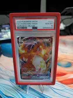 2020 Pokemon SWSH03 Darkness Ablaze #020/189 Charizard VMAX Holo PSA 10 - Image 1