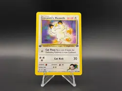 Giovanni's Meowth 74/132 1st Edition | Gym Challenge Pokemon Vintage WOTC - LP - Image 1