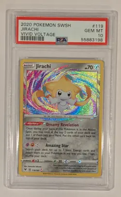 Jirachi Amazing Rare Vivid Voltage 119/185 PSA 10 GEM MINT Pokemon - Image 1