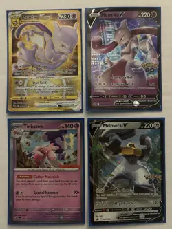 Mewtwo VStar 086/078 Gold Secret Rare Pokemon TCG Near Mint/Mint + Extras - Image 1