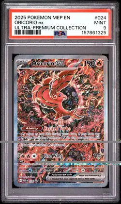 2025 Pokemon Oricorio ex #024 PSA 9 Mint Ultra Premium Collection Promo MEP EN - Image 1