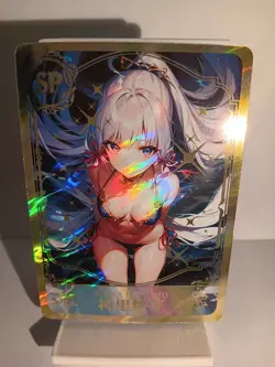 AYAKA KAMISATO GENSHIN IMPACT UR Holographic Custom Art Goddess Story Anime Card - Image 1